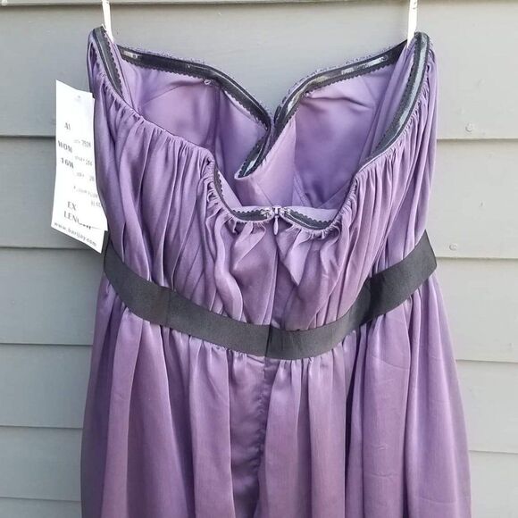 Bari Jay Plum Long Bridesmaid/ MOB Dress - NWT - Picture 2 of 6